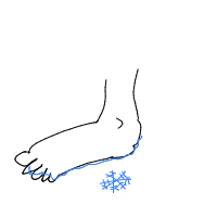 cold feet drawing by venkore in Artbitrator