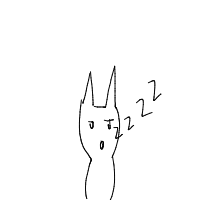 sleeping cat drawing by meumm in Artbitrator