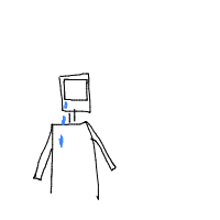 robot having existential crisis drawing by brax in Artbitrator