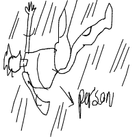 person falling over drawing by rana66 in Artbitrator