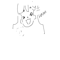 laughing drawing by omely in Artbitrator