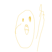surprised face drawing by lucsenfft in Artbitrator