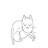 sleeping cat drawing by yuki_black_clover_anime_lover in Artbitrator