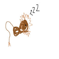 sleeping lion drawing by seykki in Artbitrator