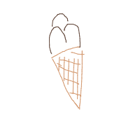 ice cream cone drawing by omely in Artbitrator
