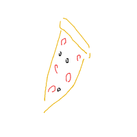 pizza slice drawing by omely in Artbitrator
