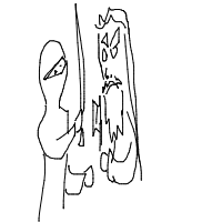 ninja vs viking drawing by nicolasvelazquez in Artbitrator