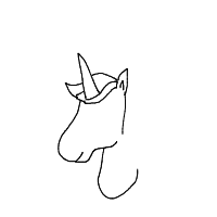 unicorn drawing by luffy in Artbitrator