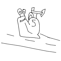snail racing drawing by luffy in Artbitrator