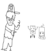 pirate vs robot drawing by luffy in Artbitrator