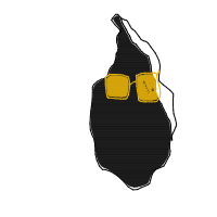 rock with sunglasses drawing by luffy in Artbitrator
