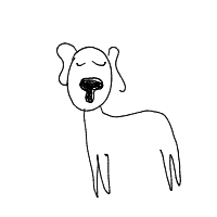 sleepy dog drawing by miesjeee in Artbitrator