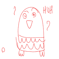 confused owl drawing by miesjeee in Artbitrator