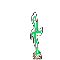 dancing cactus drawing by gef7 in Artbitrator