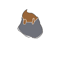 rock with sunglasses drawing by drynut in Artbitrator