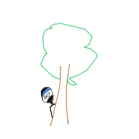 ninja hiding poorly drawing by drynut in Artbitrator