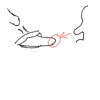 tip of tongue drawing by ravanaa in Artbitrator