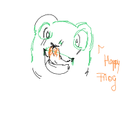 happy frog drawing by dakl in Artbitrator
