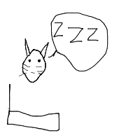 sleeping cat drawing by sharibz in Artbitrator
