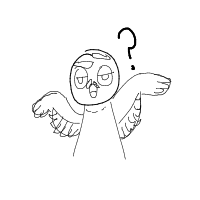 confused owl drawing by donpepe in Artbitrator