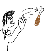 throwing food drawing by vgfox in Artbitrator