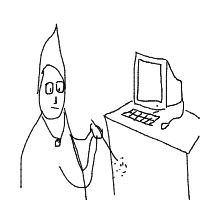 wizard at tech startup drawing by yeah_sure in Artbitrator