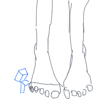 cold feet drawing by yeah_sure in Artbitrator