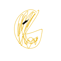 pac-man drawing by emiamor in Artbitrator