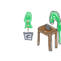 dinosaur in modern office drawing by juzzy in Artbitrator