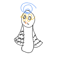 confused owl drawing by edasch in Artbitrator