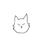 sleeping cat drawing by uniquegirl in Artbitrator
