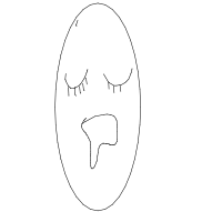 sleeping face drawing by artistangal in Artbitrator