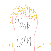 popcorn overflowing drawing by artistangal in Artbitrator