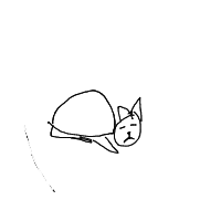 sleeping cat drawing by eliarthur in Artbitrator