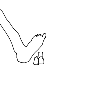 stepping on lego drawing by zohaib_146 in Artbitrator