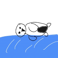 penguin sliding drawing by wawel122 in Artbitrator