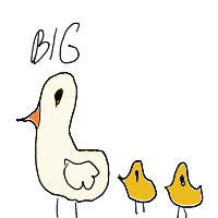 duck leading ducklings drawing by wawel122 in Artbitrator