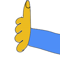 thumbs up drawing by wawel122 in Artbitrator