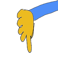 thumbs down drawing by wawel122 in Artbitrator