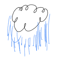 rain cloud drawing by wawel122 in Artbitrator