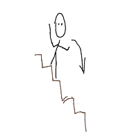 person falling over drawing by silver_14 in Artbitrator
