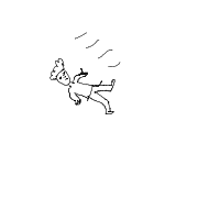 person falling over drawing by shabk in Artbitrator