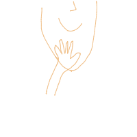 hand on chin drawing by cattibax in Artbitrator
