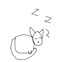 sleeping cat drawing by drawingprotrust in Artbitrator