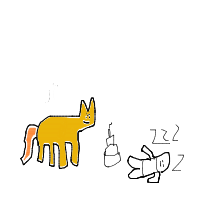 sneaky fox drawing by drawingprotrust in Artbitrator