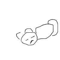 sleeping cat drawing by tisha in Artbitrator