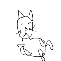 sleeping cat drawing by woki98y in Artbitrator