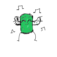 dancing cactus drawing by buggy in Artbitrator