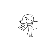 dog ate homework drawing by buggy in Artbitrator