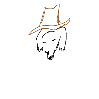 dog in costume drawing by chapa in Artbitrator